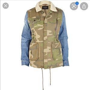 River Island from Asos Camo denim jacket